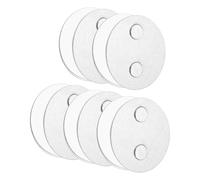 QUARKZMAN 5 Pcs Support Magnétique pour Détecteur Brume avec Pastilles Adhésives Extra Fortes Montage Magnétique Universel à 2 Voies pour Suspendre 50mm Diamètre pour Alarmes