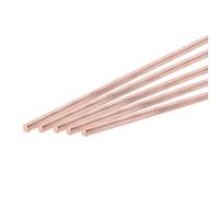 QUARKZMAN 5 Pcs Tige Ronde en Cuivre Pure 2mm/0.08 Pouces Diamètre 250mm/10 Pouces Longueur Stock de Barres de Tour à Tige en Cuivre Massif, pour Bricolage, Artisanat du Métal
