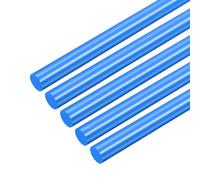 QUARKZMAN 5 Pcs Tiges En Plastique Bleu 6 x 406mm ABS Styrene Bâton Rond Barre Ronde Solide DIY Modèle pour DIY Jouets Construction Fabrication Modèle Architectural