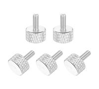 QUARKZMAN 5 Pcs Vis A Papillon A Tete Plate M3x8mm, Alliage D'Aluminium Solide Boulons Filetes Complet Pour Boitiers PC Cartes Graphiques, Vert