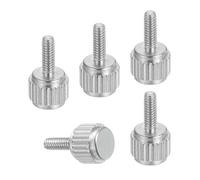 QUARKZMAN 5 Pcs Vis M2 x 6mm Pour Pied à Coulisse, Vis à Papillon à Tête Plate En Acier Inoxydable Boulons Métriques à Tête Ronde Moletée Poignées De Serrage Pour Outil De Mesurage