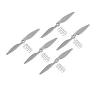 QUARKZMAN 5 Pièces Hélice RC 11x5.5 Pouces, Hélices à 2 Pales Grises avec Bagues d'Adaptation pour Remplacement d'Hélice d'Avion RC