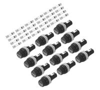 QUARKZMAN 5 X 20mm Porte-Fusible À Montage Panneau, 250V AC 10A 125V AC 15A Porte-Fusibles À Bouchon Visse avec Fils Pré-Soudés Et Kit De Fusibles Tube en Verre 10A/15A Fusion.