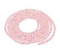 QUARKZMAN 5 Yard 6mm Paillettes Paillettes Corde Paillettes Strass Tube Cordon pour DIY Mariage Robes Costume Vêtements Chaussures Bijoux Accessoire Transparent Clair Rose