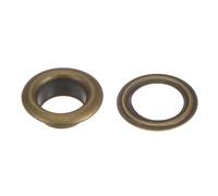 QUARKZMAN 50 Ensembles de 10mm Œillets en Cuivre avec Trou de 2/5" de Couleur Bronze pour Tissu, Cuir, Toile, Rideaux Et Vêtements