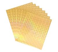 QUARKZMAN 50 Feuilles De Transfert À Folia Réactif Au Toner, Feuilles De Transfert Deco Foil 8.5"x11" A4 Papier À Folia Chauffant, Gemstone Doré