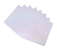 QUARKZMAN 50 Paquets Toner Réactif, Feuilles de Transfert Deco Foil 8,5"x11" A4 Papier à Chaud pour Imprimante Laser Scrapbooking Transfert de Chaleur Artisanat DIY, Argent Laser