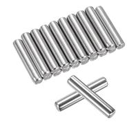 QUARKZMAN 50 Pcs 6mm x 30mm Chevilles Pour Étagères, Chevilles D'Étagères, Chevilles Cylindriques Pour Étagères, Éléments De Fixation Ajustables Acier Inoxydable Argenté (0.23 x 1.18 Pouce)