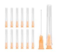 QUARKZMAN 50 Pcs Aiguilles De Distribution 25 Gauge 32 mm, Aiguilles De Laboratoire À Luer Lock, Embouts En Acier Inoxydable Pour Distribution Industrielle De Laboratoire, Recharge D'encres