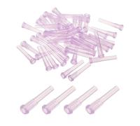 QUARKZMAN 50 Pcs Aiguilles De Distribution À Embout Mousse Conique, Embout De Distribution D'Adhésif TT 8 Gauge 1.26 Pouce Tête De Pinceau Conique En Plastique Pour Remplissage D'Encres