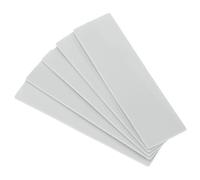 QUARKZMAN 50 Pcs Cales en Plastique 100 x 28 x 1 mm Cales pour Carrelage Plaques d'Espacement Plaques de Nivellement Blocs d'Espacement Bloc d'Espacement Blocs de Vitrage, Gris