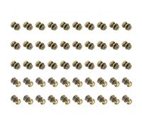 QUARKZMAN 50 Pcs Mini Boutons Ronds, 10mm Petites Poignées De Tiroir, Poignées De Meuble Pour Commode Placard Boîte À Bijoux Étuis Cadeaux, Noir