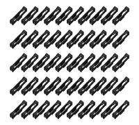 QUARKZMAN 50 pcs Servo Câble Agrafes Verrouillage, ABS Servo Rallonge Sécurité Câble Boucle Fixation Support pour RC Avion Bateau DIY Modèle Noir