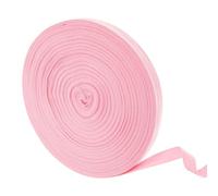 QUARKZMAN 50 Ruban En Sergé De Coton De 150 Verges, Ruban En Sergé De 15 mm, Ruban De Biais En Toile De Chevron Pour La Couture De Vêtements, Les Loisirs Créatifs (Rose)