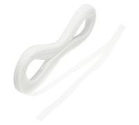 QUARKZMAN 50 Yards Tresse en Crin de Cheval Rigide de 0,6 Pouce de Large pour la Couture en Polyester, Robe de Mariée, Robe de Bal, Accessoires, Blanc Clair