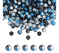 QUARKZMAN 500 Perles Fausses sans trou 8mm ABS Noir polychrome | Rondes, pour remplissage de vase, artisanat, fabrication de gemmes, décoration de maison, fête, centres de table de mariage