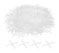 QUARKZMAN 500Pcs Entretoises de Carrelage 1,5 mm pour Mur et Sol | en Plastique Dur, Entretoise D'Installation de Carreaux Céramiques, Croix de Nivellement de Carreaux