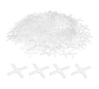 QUARKZMAN 500Pcs Entretoises de Carrelage 2mm en Plastique Dur Croix Niveleur D'Installation D'Espacement de Carreaux Céramiques pour Mur et Sol