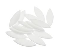 QUARKZMAN 50g de Mosaïque en Verre Teinté, Grande Feuille de 16mm x 50mm, Carreaux de Mosaïque en Verre Blanc en Vrac pour Projets Artisanaux DIY Faits à la Main