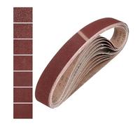 QUARKZMAN 50mm x 1220mm Bandes de Ponçage, 14 Pcs 40/60/80/120/180/240/400 Grains Ceinture Abrasive en Oxyde D'Aluminium pour Travail du Bois, Polissage Métallique, Affûteuse de Couteaux