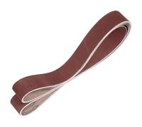 QUARKZMAN 50mm x 1829mm Bandes de Ponçage, 6 Pcs 320 Grains Bande Abrasive en Oxyde D'Aluminium pour Travail du Bois, Polissage du Métal, Affûteuse de Couteaux