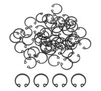 QUARKZMAN 50Pcs 1/2" Anneau De Retenue Interne Circlip, 65 Mn Acier À Ressort Anneaux De Retenue Interne Snap Rings C-Clips Pour Arbres Rainurés Studs, Noir