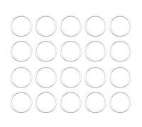 QUARKZMAN 50pcs 10mm Laiton Creux Cercle Anneaux Pendentif Cadre Ronde Lier Bagues Bijoux Connecteurs pour Boucles Oreilles Colliers Bijoux Fabrication Résine Artisanat (Brillant Argent)