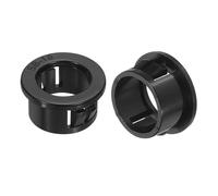 QUARKZMAN 50Pcs 17,8mm Passe-Fil pour Bague de Serrage de Câble, Bouchons de Trou de Douille à Pression pour Câbles Tuyaux Ronds, Protecteur de Verrouillage pour Câbles et Fils, Noir