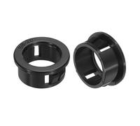QUARKZMAN 50Pcs 19,7mm Passe-Fil pour Bague de Serrage de Câble, Bouchons de Trou de Douille à Pression pour Câbles Tuyaux Ronds, Protecteur de Verrouillage pour Câbles et Fils, Noir