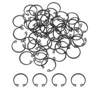 QUARKZMAN 50Pcs 3/4" Anneau De Retenue Interne Circlip, 65 Mn Acier À Ressort Anneau Circlip Interne Anneaux À Ressort C-Clips pour Arbres Cannelés Goujons, Noir