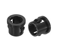 QUARKZMAN 50Pcs 7,8mm Passe-Fil pour Bague de Serrage de Câble, Bouchons de Trou de Douille à Pression pour Câbles Tuyaux Ronds, Protecteur de Verrouillage pour Câbles et Fils, Noir