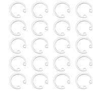 QUARKZMAN 50Pcs Anneau De Retenue Interne Circlip 20mm, Anneaux Circlip Interne En Acier Inoxydable 304 Anneaux Circlip C GB893 Pour Arbres Rainurés Goujons, Ton Argenté