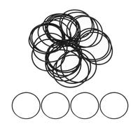 QUARKZMAN 50Pcs AS-032 O-rings, Joints Toriques En Caoutchouc Nitrile 1-7/8" ID, 2" OD, 1/16" Width Joint D'étanchéité Rond Pour Réparation D'étanchéité De Plomberie De (70 Duromètre, Noir)