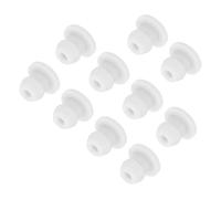 QUARKZMAN 50pcs Bouchons de Trou en Silicone, 5 mm Diamètre de Montage Bouchon d'étanchéité Rond Souple et Flexible de Verrouillage, pour Trous, Bouteilles, Tuyaux, Appareils, Blanc