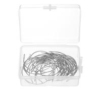 QUARKZMAN 50pcs Courbé Aiguilles 2,5" C Type Tissage Couture Aiguilles Perruque Fabrication Tapisserie Gros Oeil pour Tapis Cuir Toile Réparation Blocage Tricotage