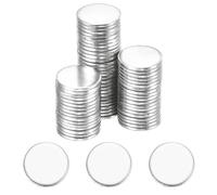 QUARKZMAN 50Pcs Disque en Acier Inoxydable Étiquette Vide Gravée Pendentif Ronde en Acier Inoxydable 1MM(É) 11MM/0.43" pour Pendentif Bracelet Collier Joyaux Boucle d'Oreille