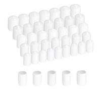 QUARKZMAN 50Pcs Embout Caoutchouc 11mm 12mm 13mm 14mm 15mm Cache Vis Blanc de Protection Rond Protecteurs de Filetage