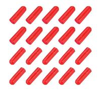 QUARKZMAN 50Pcs Embouts Thermorétractables 10mm ID x 35mm L Ratio 3:1 Étanche Fil Électrique Gaine Thermorétractable Caps Lined Scellé pour Câble, Rouge