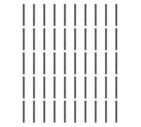 QUARKZMAN 50Pcs Goujons Cylindriques 2.5mm x 28mm, Goujons De Support Pour Etagere En Acier Inoxydable 304 A Bords Chanfreines Elements De Fixation Pour Etagere Metallique, Noir