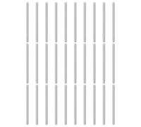 QUARKZMAN 50pcs Goujons Cylindriques M2(2mm) x 35mm En Acier Inoxydable 304 Éléments De Fixation Pour Étagères Supports En Métal Meubles En Bois Bricolage Installation, Argent