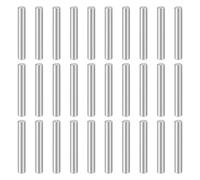QUARKZMAN 50pcs Goujons Cylindriques M4(4mm) x 30mm 304 Acier Inoxydable Chevilles De Support Pour Étagères Éléments De Fixation Pour Dispositifs Métalliques Meubles, Argent