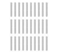 QUARKZMAN 50pcs Goujons M1(1mm) x 10mm 304 Acier Inoxydable Cylindrique Support Étagère Cheville Tige Fixation Éléments pour Metal Devices Wood Furniture DIY Installation, Silver