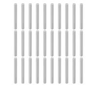 QUARKZMAN 50pcs Goujons M1.5(1.5mm) x 16mm 304 Acier Inoxydable Cylindrique Support Etagere Tige Cheville Fixation Elements pour Metal Devices Wood Furniture DIY Installation, Silver