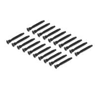 QUARKZMAN 50Pcs M7x50mm Vis à Tête Fraisée à Empreinte Hexagonale Auto-Taraudeuses De Raccordement en Acier au Carbone pour Meubles Confirmat, Noir