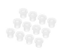 QUARKZMAN 50Pcs Passe Fils en Caoutchouc en Forme de T Diamètre de Montage 9mm, ID 5mm, Hauteur 11mm Transparent Protection d'Étanchéité Passe-Câbles Flexibles pour Tuyau de Câble
