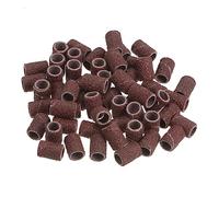 QUARKZMAN 50pcs Ponçage Tambours 1/4 pouce Mini Ponçage Manchons 80 Grain Ponçage Bandes pour Tambour Ponceuse Rotative Outils