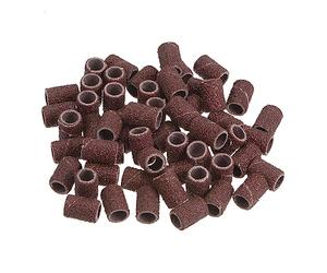 QUARKZMAN 50pcs Ponçage Tambours 1/4 pouce Mini Ponçage Manchons 80 Grain Ponçage Bandes pour Tambour Ponceuse Rotative Outils
