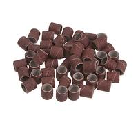 QUARKZMAN 50pcs Ponçage Tambours 3/8 pouce Mini Ponçage Manchons 120 Grain Ponçage Bandes pour Tambour Ponceuse Rotative Outils