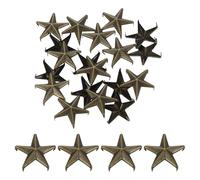 QUARKZMAN 50Pcs Rivets En Forme D'Etoile, 20mm 5-Griffes Rivets Punk Clous Tete De Rivets Pour Cuir Pour DIY Artisanat Vêtements Maroquinerie Sacs Chaussures, Bronze