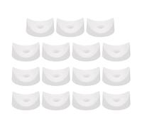 QUARKZMAN 50Pcs Rondelles en Plastique Rondes, 6mm x 22mm x 3mm Blanc PE Rondelle Concave Espacement Fixation Machine Fixation pour Tube Rond